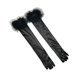 thumbnail image 4 of Guantes largos de satén Zhivalor para fiesta de maquillaje de Halloween con puños de plumas años 20, 4 of 5