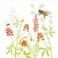 thumbnail image 3 of Ambesonne Honey Bee Duvet Cover Set, Flourishing Botany View, Twin, Apple Green Vermilion, 3 of 3