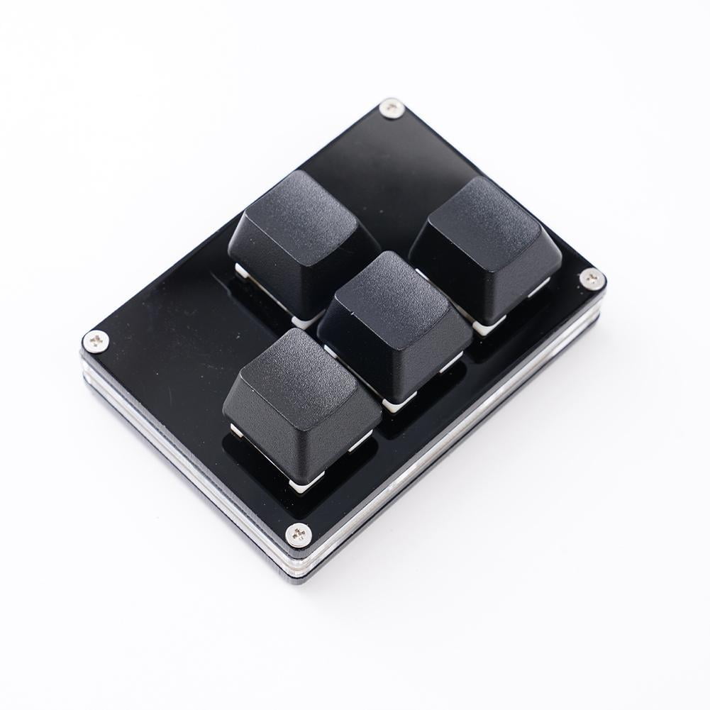 ZOUBAOQ SayoDevice Mini 4-Key Custom Keyboard - Black, Arrow Keys Up Down Left Right, WASD, Shortcuts