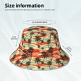 thumbnail image 2 of Kll Colorful Hawaii Palms Bucket Hat for Women Men Packable Travel Beach Sun Hat Outdoor Rave Accessories Reflective Fisherman Cap, 2 of 6