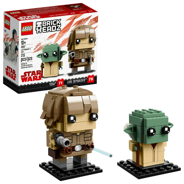 LEGO BrickHeadz Luke Skywalker Yoda 41627 (215 Walmart.com