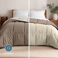 thumbnail image 3 of Bare Home 1800 Collection Reversible Down Alternative Comforter, All-Season, Full, Taupe/Sand, 3 of 10
