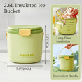 thumbnail image 2 of Seau à Glace avec Couvercle Plateau Conçu Adapté Réfrigérateur et Seau à Glace Isolé Seau à Glace pour Fête Pique-Nique et Camping, 2 of 7