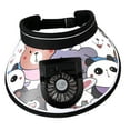 thumbnail image 4 of Segolike Sun Hat Built in Fan Visor Hat with Fan USB Rechargeable Three Settings Mini Fan Hat Outdoor Sun Visor Fan Hat for Climbing Hiking Gifts Black, 4 of 8
