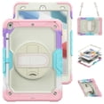 thumbnail image 2 of Funda TEKKU StrapB uso rudo para iPad 9 8 7 10.2 MultiRosa A2602 A2605 A2270 A2428 A2430 A2197, 2 of 9