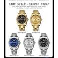 thumbnail image 2 of Mens Watches Stainless Steel Waterproof Analog Quartz Watch for Men with Date  Fashion Wristwatch, 2 of 5