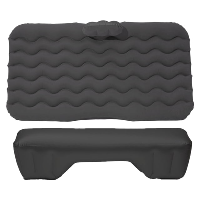 Colchón de aire para asiento trasero, cojín inflable de descanso, cama para dormir, tienda de campaña, colchoneta inflable para Negro