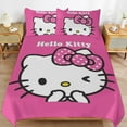 thumbnail image 3 of Hello Kitty Comforter Bedding Set with Sheets And Pillow 3 Piece Set Super Soft And Cozy Kid’s Bedding - Fade Resistant Microfiber Sheets, 3 of 5
