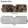 thumbnail image 7 of XYZCANDO Deer Windshield Sun Shade Compatible with Jeep Wrangler JK JKU JL JLU 1997-2023 & Jeep Gladiator JT 2020-2023 Camo Forest Front Window Sun Shade Sun Visor Protector, 7 of 7