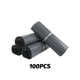 thumbnail image 4 of Injueey Bolsa de almacenamiento de 100 piezas PE autoadhesivo impermeable portátil paquete de mensajería de negocios embalaje de correo Almacenamiento y organización del hogar negro gris, 4 of 6