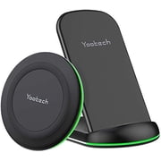 Open Box Yootech CHARGING PAD STAND BUNDLE [2 PACK] FOR HOME OFFICE - BLACK