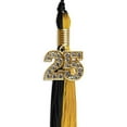 thumbnail image 3 of Endea Graduation Black/Bright Gold Graduation Tassel with Gold Date Drop, 3 of 11