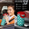 thumbnail image 5 of Christmas 30oz Handheld Travel Tumbler with Handle – Double Wall Stainless Steel Insulated Cup, Flip Straw Lid, Leak-Proof & BPA-Free for Hot and Cold Drinks – Durable Coffee & Juice Mug Black, 5 of 7