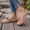 Khaki, variant on Women's Bohemian Flower Thong Flip Flops Soft Non-slip Wedge Slippers Daily Commute Beach Vacation Shopping Casual Sandals Khaki 36