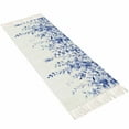 thumbnail image 2 of Eucalyptus Leaves Blue Entryway Runner Rug 2x4ft,Watercolor Spring Botanical Washable Woven Living Room Hallway Bedroom Kitchen Carpet with Tassels,Indoor Outdoor Throw Door Mat for Entryway, 2 of 5