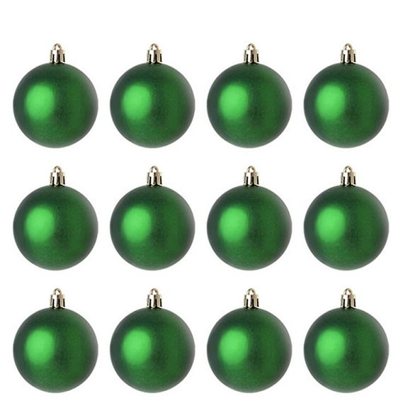 Christmas Ornaments Balls,Ornaments For Christmas Tree,Christmas Tree Decorations Christmas Balls 12PCS 1.2IN Hanging Decorations,Christmas Ball Ornaments Sets,Shatterproof(Green)