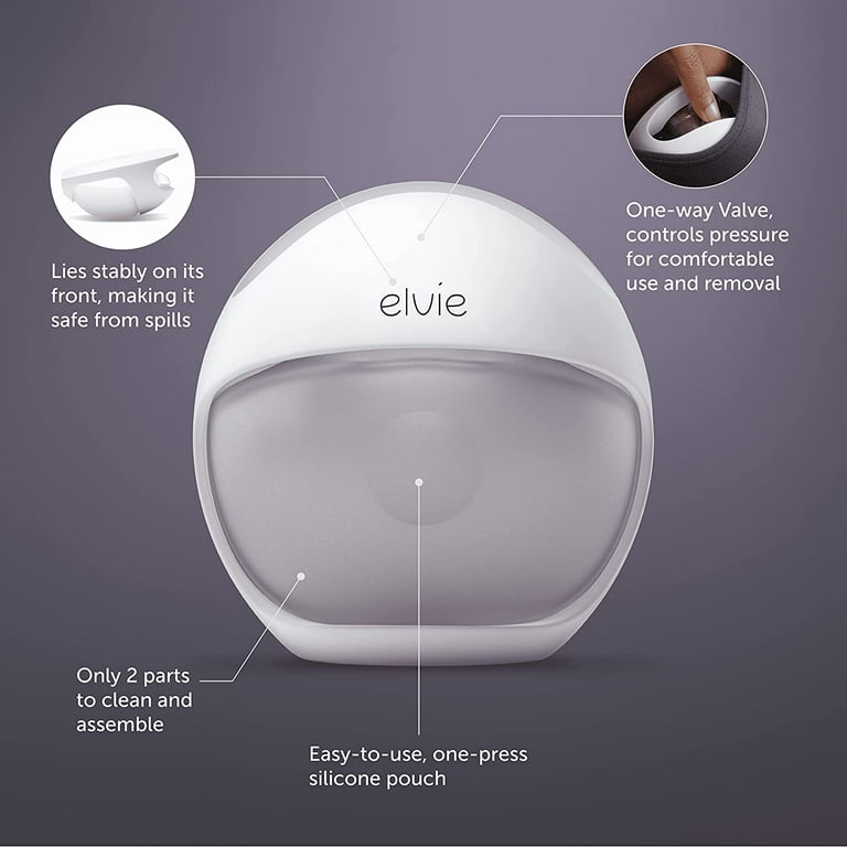 Elvie Curve Manual Wearable Breast Pump , Hands-Free, Kick-Proof