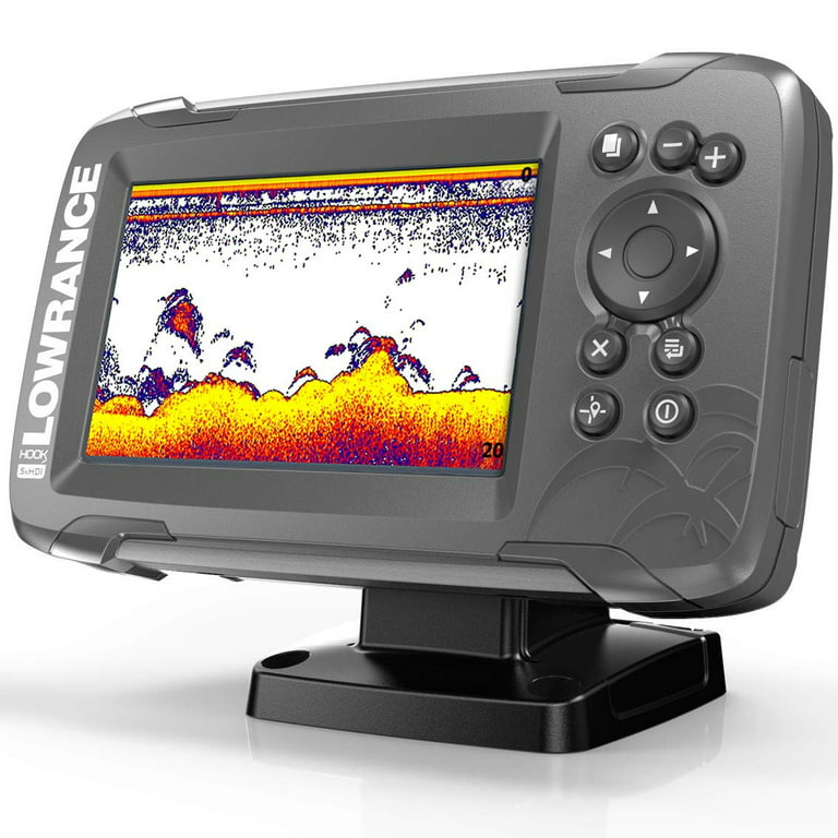 Lowrance HOOK2 5X - 5-inch Fishfinder with SplitShot Transducer and GPS  Plotter 