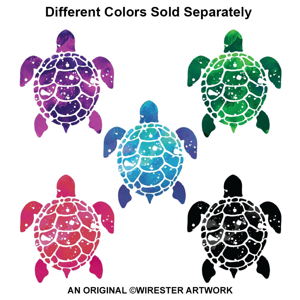 WIRESTER 3 Set Vinyl Decal Sticker For Notebook, Ipad - Sea Turtles, 18 Pieces