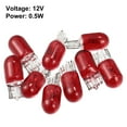 thumbnail image 6 of 10pcs DC 12V T10 W5W LED Lights Dashboard Light Red for Car Internal, 6 of 6