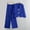 Blue, variant on Women Warm Knitted Two Piece Outfit Autumn Winter Soft Cardigan Coat Loose Wide Leg Pants Ladies Cozy Home Leisure Matching Suit Black Free Size