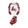 thumbnail image 3 of FOCUSNORM Ensemble de Pyjamas de Noël Assortis pour la Famille, Haut à Col Rond à Manches Longues + Pantalon de Pyjama, 3 of 9