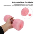 thumbnail image 2 of Nikou - 2 mancuernas para barra de mano acuática, mancuernas ajustables llenas de agua para ejercicios deportivos, levantamiento de pesas (rosa) Nikou moderno, 2 of 7