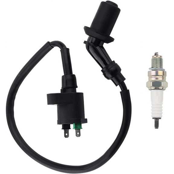 GY6 Racing Ignition Coil SSR 125 A7TC Spark Plug Wire for 50CC 150CC 110CC 125CC 80CC 90CC Moped Scooter ATV Go Kart Pit Dirt Bike Engine Motorcycle High Performance Parts