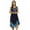 Navy / Blue, variant on Riviera Sun Batik Embroidered Dress Sundresses for Women (Black / Beige, Medium)