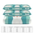thumbnail image 2 of 3 Pcs Soft Bedding Set, Includes 1 Duvet Cover with Zipper And 2 Pillow,Shams Cartoon Cute Cat Twin(86"x70"), 2 of 8