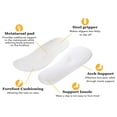thumbnail image 6 of Men's House Slippers, Slippers with Arch Support , Memory Foam House Shoe for Men, Orthotic Shoes for Indoor Outdoor,Size 13,Black Beige, 6 of 7