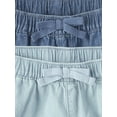 thumbnail image 2 of The Children's Place Baby Toddler Girls Pull-On Denim Dolphin Short, 2-Pack, Sizes 12M-5T, 2 of 5