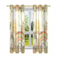 thumbnail image 7 of Yayeee Window Curtains Light Filtering 63"x42" Grommet Panel Pair Home Living Room Decor, Beige Clouds, 7 of 7