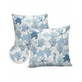 thumbnail image 2 of Outdoor Throw Pillow Cover Summer Marine Turtle Coral Starfish Waterproof Cushion Covers 2 Pack Watercolor Ocean Shell on White Pillow Cases Home Decoration for Patio Garden Couch Sofa, 2 of 7