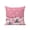 Pink, variant on Christmas Trees Outdoor Throw Pillow with Insert, 16"x16" Winter Country Green Forest Pine Trees Snowflakes Waterproof Decorative Square Patio Pillows for Outside Furniture, Sofa, Porch, Garden