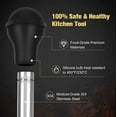 thumbnail image 2 of Turkey Baster for Cooking,Meat Baster Syringe with Cooking Brush,Injectors and Cleaning Brush,Stainless Steel Turkey Baster Metal, Black, 2 of 3