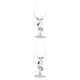 thumbnail image 1 of Juego de de vino de champán de cristal de flamenco rosa para fi navideñas de Acción de Gracias Sunnimix Copas de cóctel, 1 of 8
