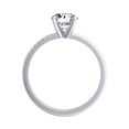 thumbnail image 3 of Spot Jewel 14K White Gold Over Engagement Ring - 1.9 Ct Brilliant Round Cut Diamond Ring for Her - Causal Daily Wear Wedding Rings - Special Occasion Ring for Women's - Valentine's Day Gifts, 3 of 7