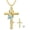 03-Mar-Aquamarine, variant on Birthstone Butterfly Cross Urn Necklaces for Ashes White Gold Plated Sterling Silver Cremation Keepsake Necklace w/Funnel Filler Memorial Pendant for Ashes for Human Women Pet