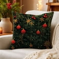 thumbnail image 2 of Zznnkj Christmas Throw Pillow Covers, 18 x 18 Inch, Soft Comfortable Linen Pillowcases for Sofa Bedroom Couch Winter Holiday Party Home Decor, 2 of 6