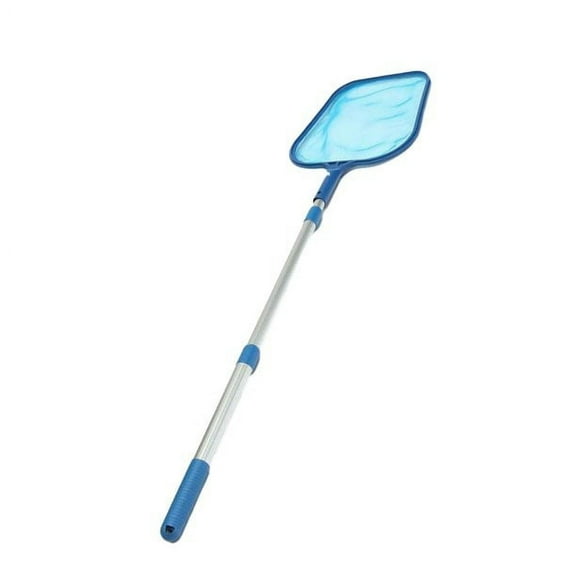 Pudcoco Swimming Pool Net Leaf Rake Mesh Skimmer With Telescopic Pole Pools