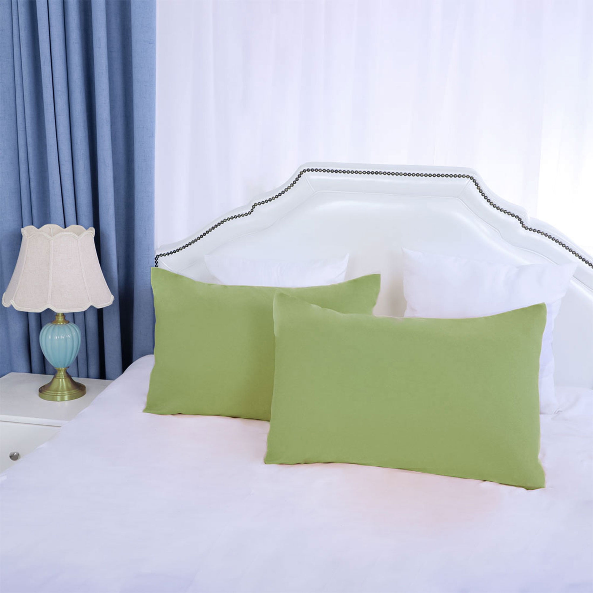 Soft 1800 Soft Microfiber Pillowcases, Set of 2 Standard Size Pillow