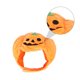 thumbnail image 2 of 1 pieza de sombrero de calabaza de Halloween para mascotas, vestido de peluche, tocado de gato (naranja), 2 of 6