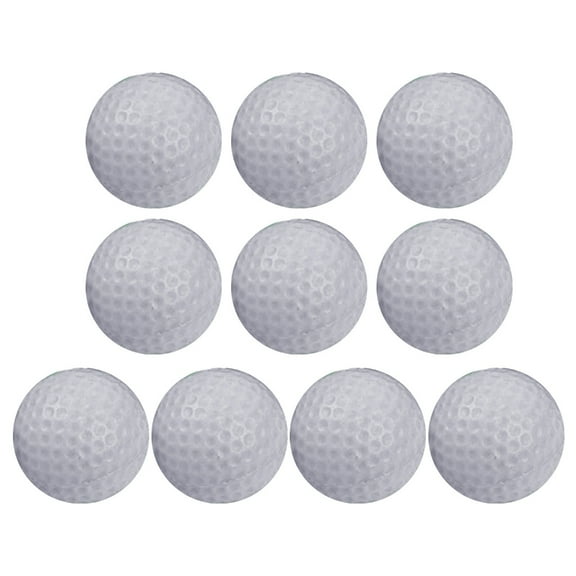 AOOOWER 10 Pack PU Foams Golf Practice Ball Golf Ball Realistic Feel Practice Golf Ball