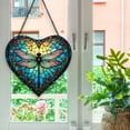 thumbnail image 5 of Dragonfly Window Hanging Stained Glass Christmas , Dragonfly Suncatchers for Windows Stained Glass, 5 of 7