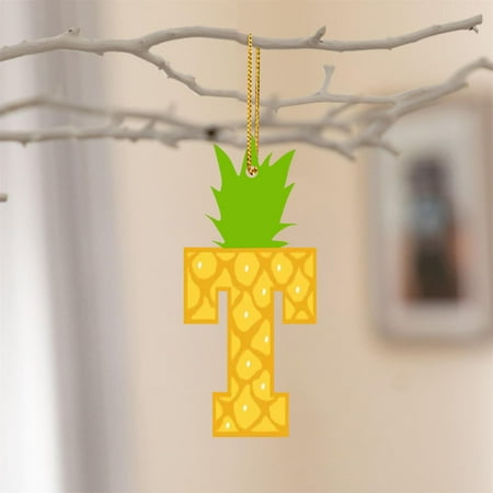 

YruYptpaln 26 Letters Yellow Pineapple Acrylic Pendant Funny 26 Letters Pendant Decoration For Party Decoration The 26 Letters Pendant Party Supplies Hanging Doorway Beads with Lights