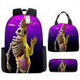 thumbnail image 1 of Fortress Night Children's Schoolbag Primary And Secondary School Student Backpack Lightweight Digital Print Lunch, 1 of 1