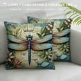 thumbnail image 3 of COMIO Throw Pillow Covers Dragonfly Cushion Pillowcase Sofa Square Print, 3 of 5