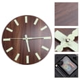 thumbnail image 1 of OUNONA Wall Hanging Clock Creative Design Wood for Home Decor Public Place 1Pack 12 Inch, 1 of 8