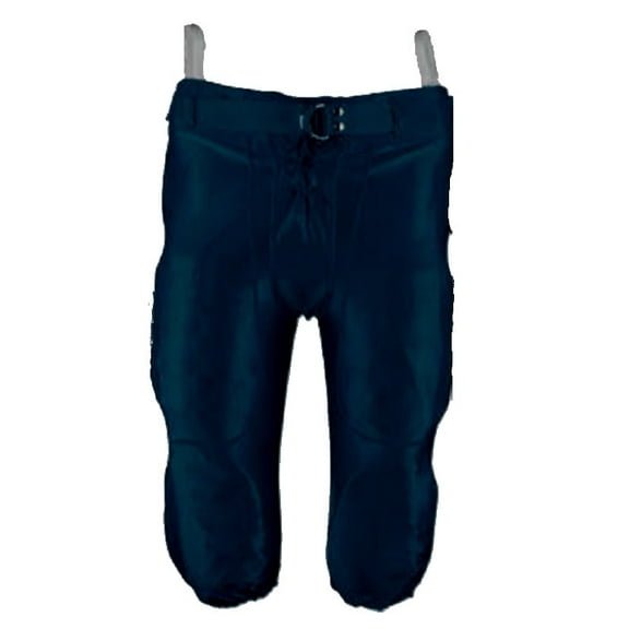 New Martin Adult Football Dazzle Game Pants w Integrated 7 Piece Pad Set Navy